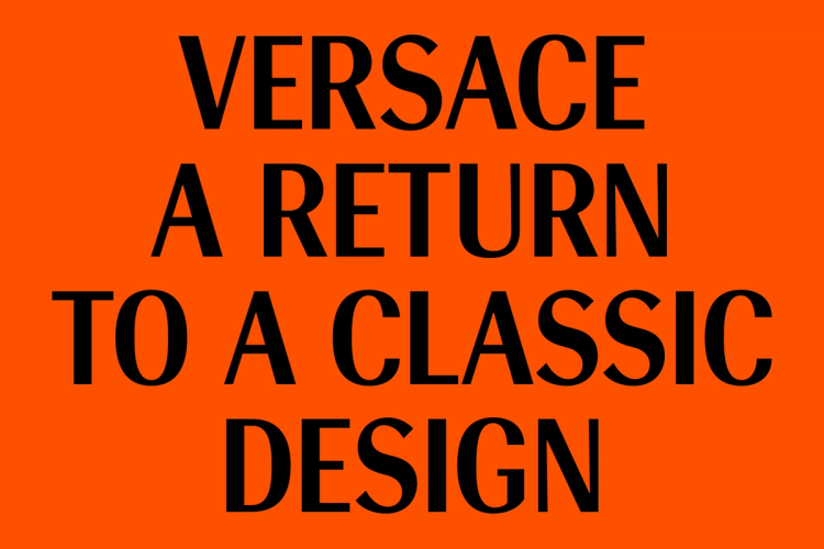 Typeface design for Versace 